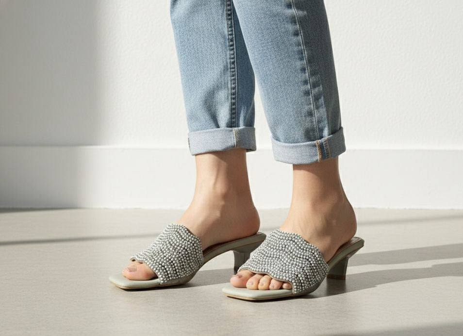 Rhinestone Slip-On- Slides