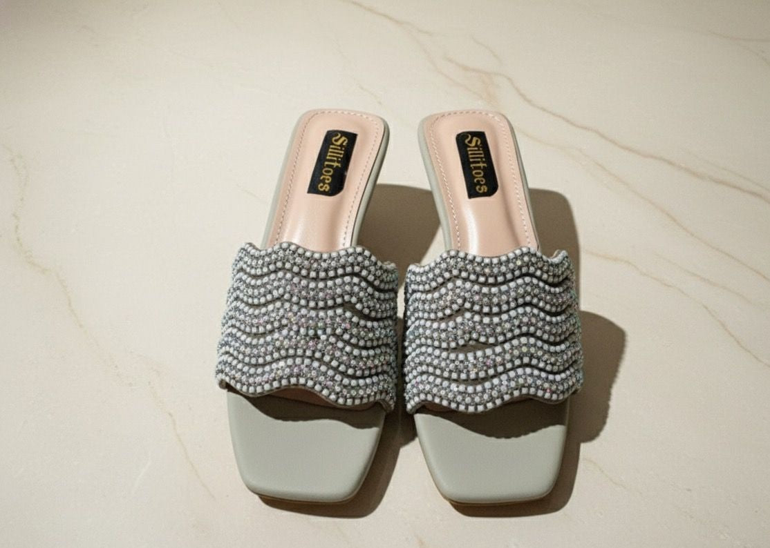 Rhinestone Slip-On- Slides