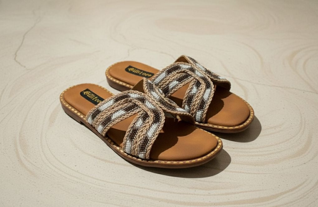 Braided/Beaded Crossover Slides